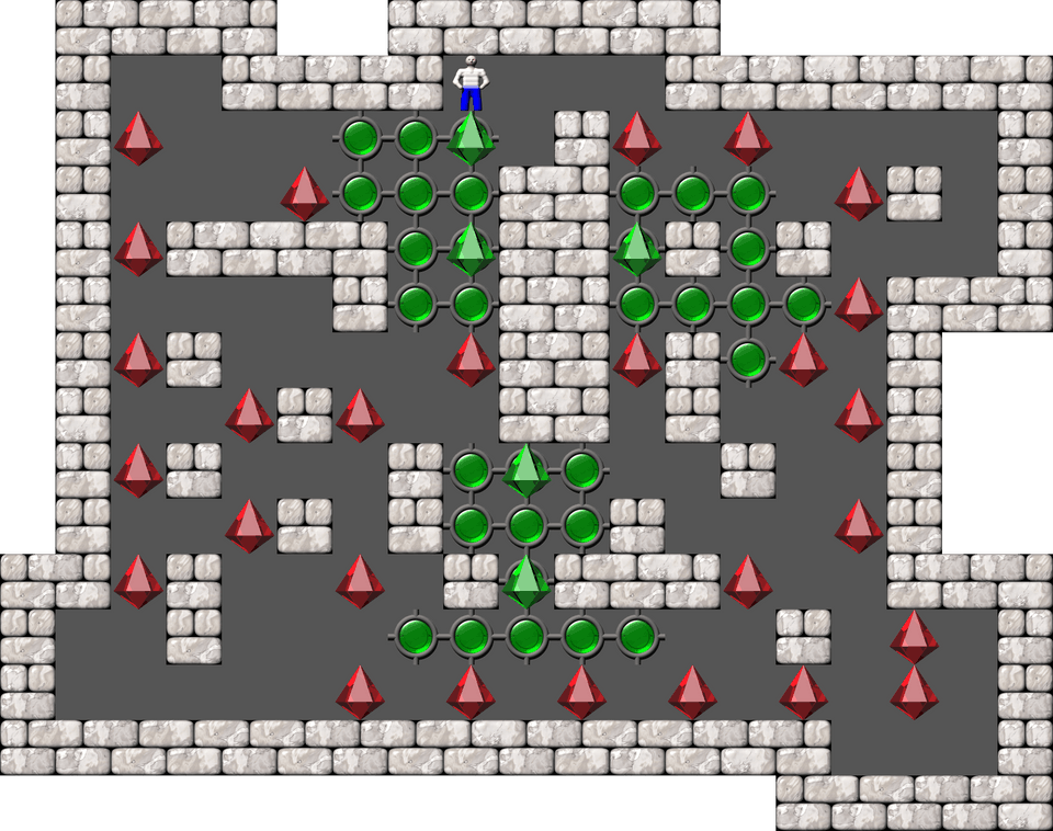 Sokoban Mass Remodel level 1308